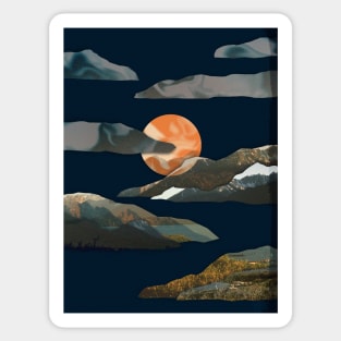 Captured Mountains Within Sticker